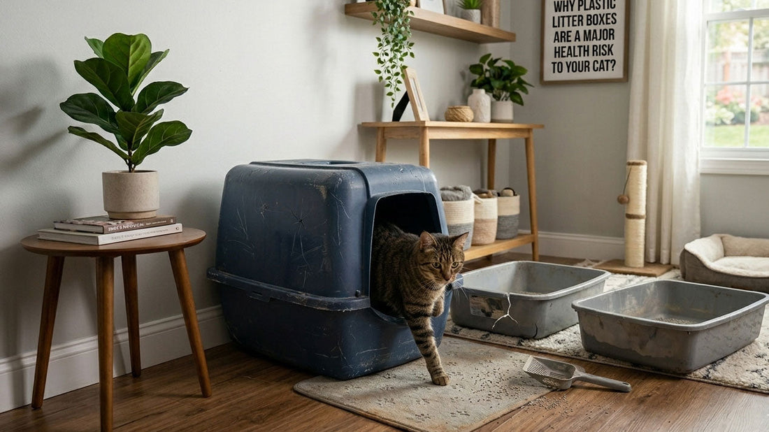 Why Plastic Litter Boxes Are a Major Health Risk to Your Cat？ - PTLOM