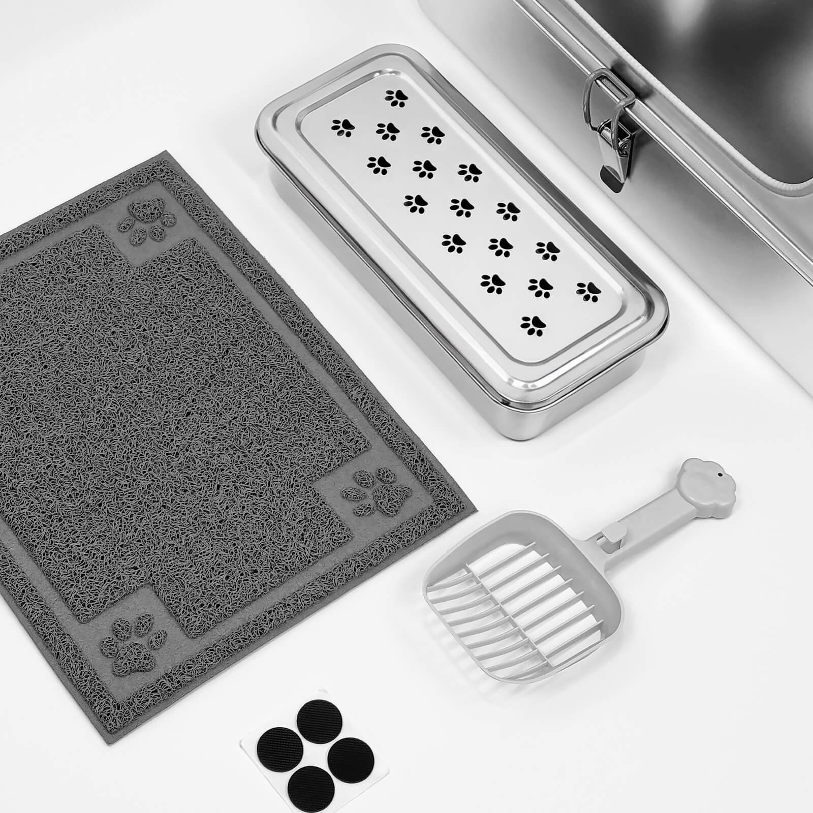 【Special Sale】Cat Litter Box with Lid - Wide Edge Opening