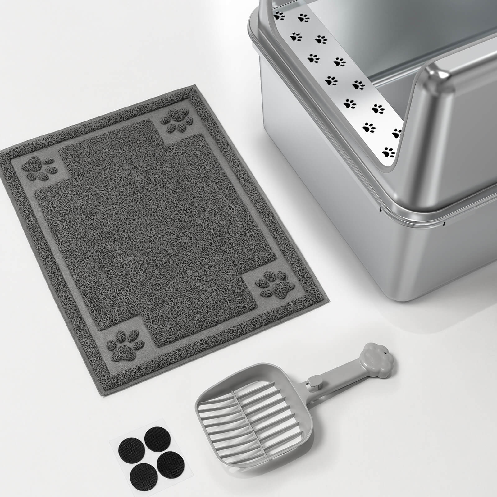 【Special Sale】Cat Litter Box - Metal half enclosure