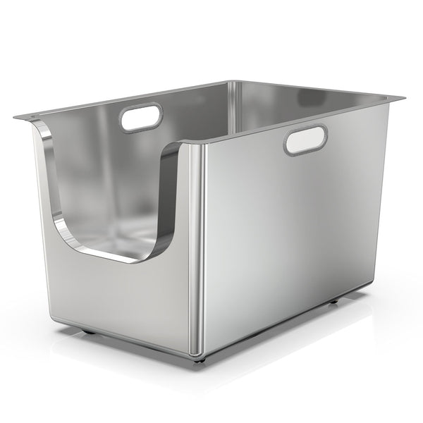 【Limited 20% Sale】Revolutionary 13.8" High-Sided Stainless Steel Cat Litter Box by Ptlom