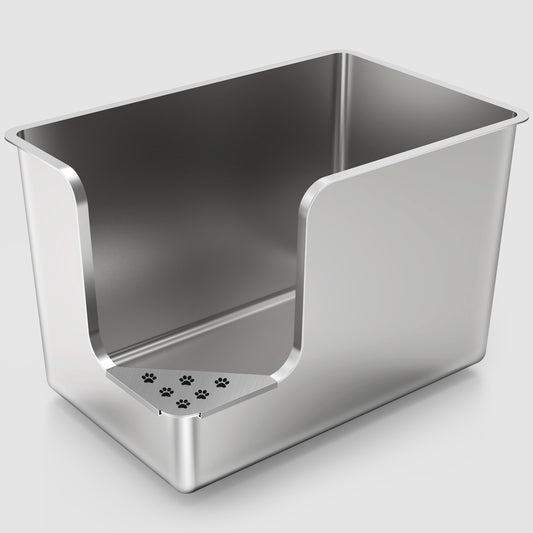 【Halloween Sale】Ptlom High-Sided Cat Litter Box - Corner Entry